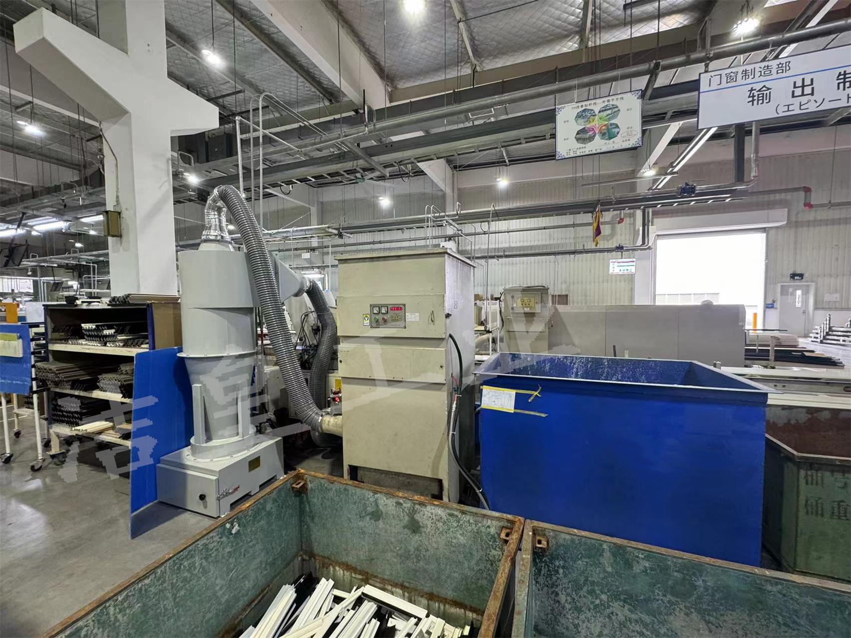 型材自動切割（gē）機除塵——旋風分離器+脈衝濾筒除塵器