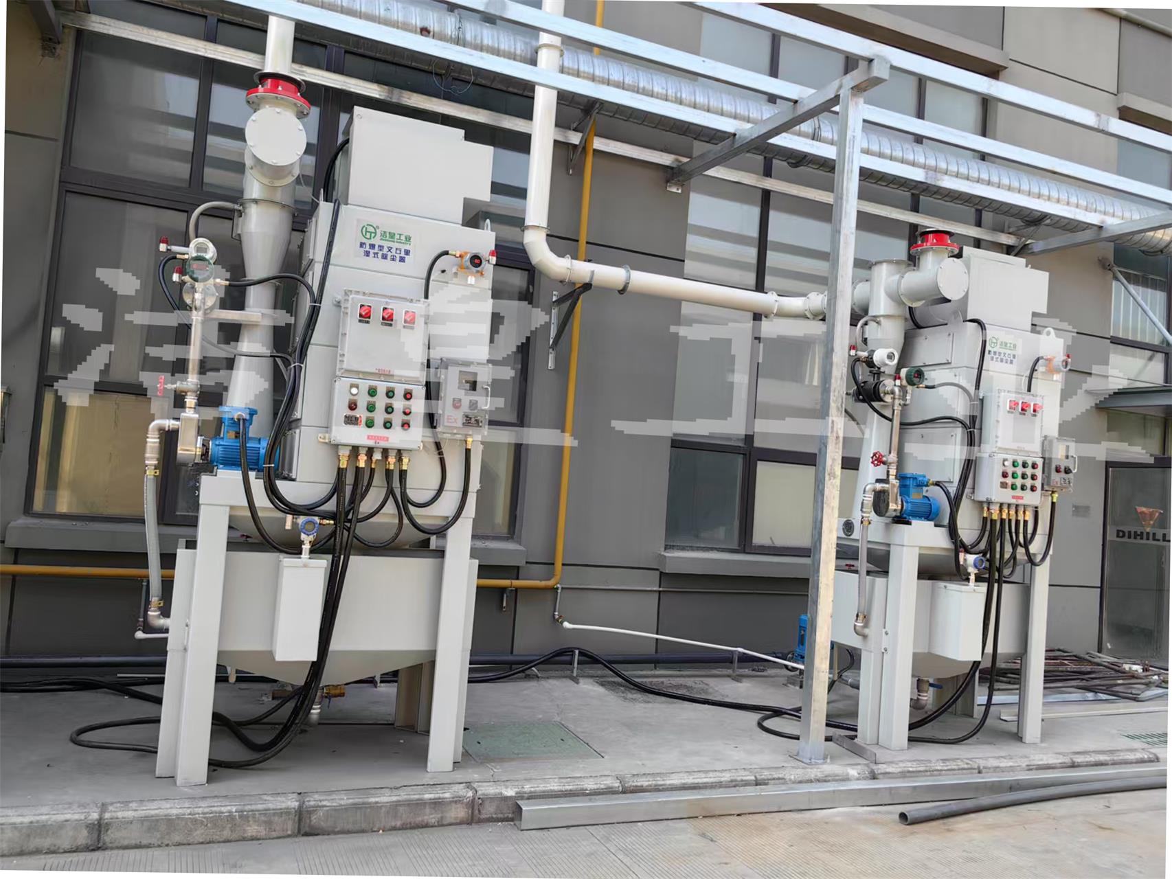 噴砂機鋁件（jiàn）加工除塵-防爆文丘裏濕式除塵器